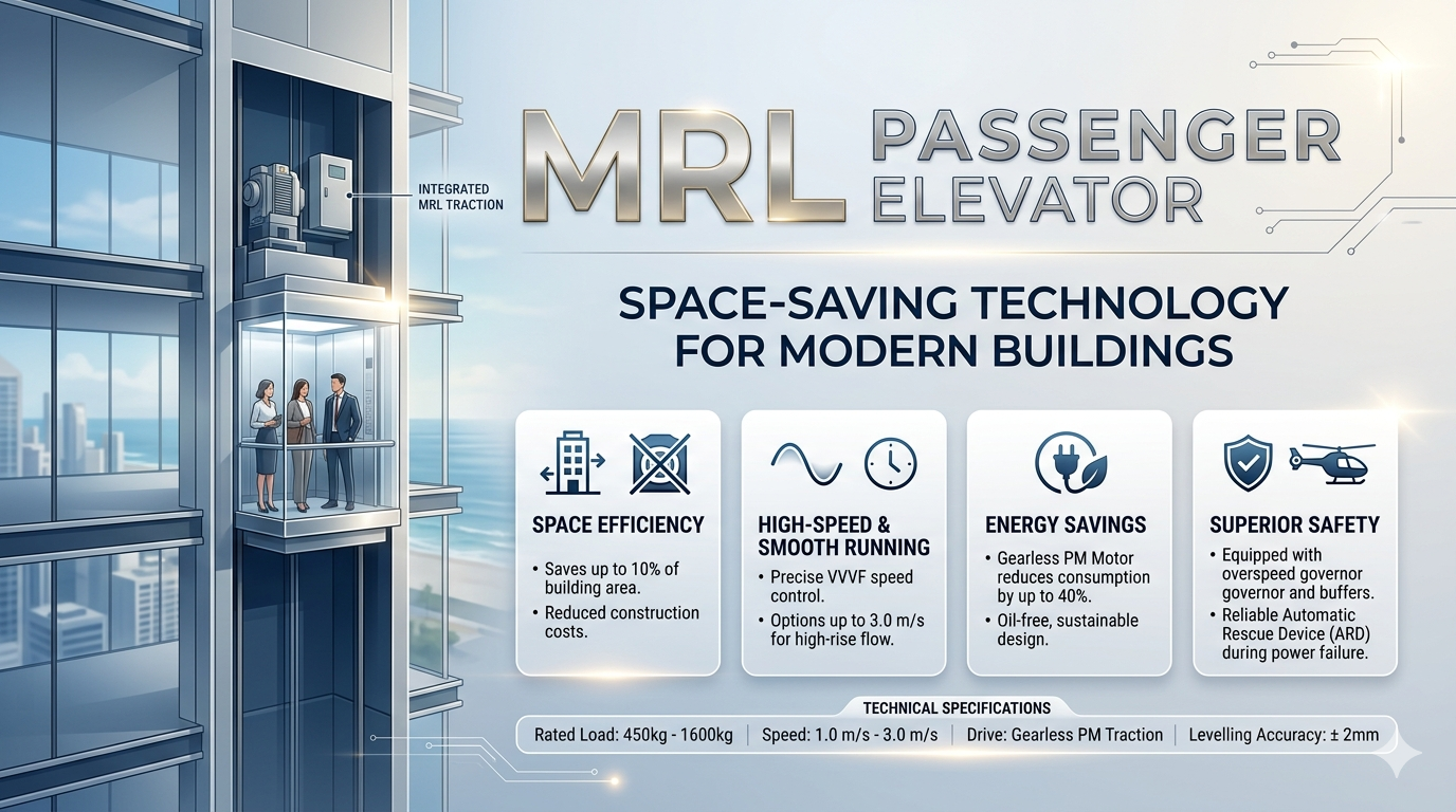 Mrl Passenger Elevator