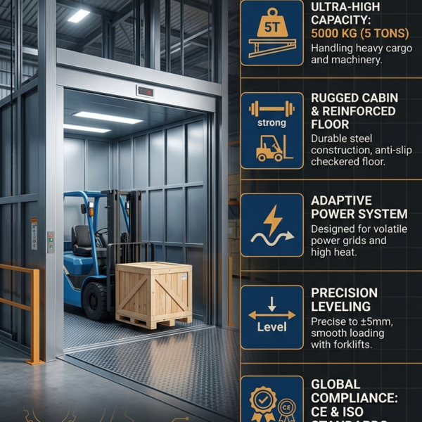 Heavy Duty Freight Elevators Built for Industrial Performance