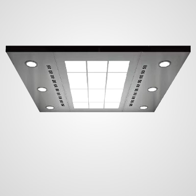Titanium Gold Split Type Elevator Cabin Roof Ts D22